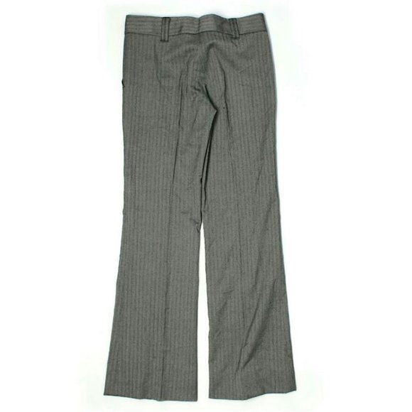 BCBGMAXAZRIA Kristen Grey Stripe 0 Dress Pants - Picture 5 of 8